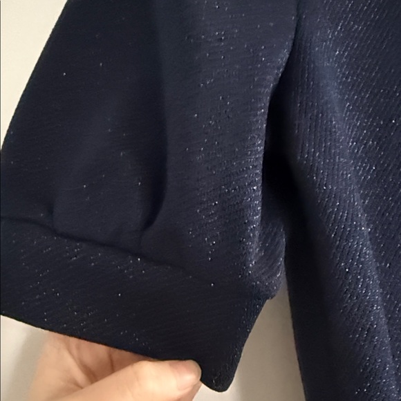 Ann Taylor Navy Short Sleeve Top - Picture 4 of 7